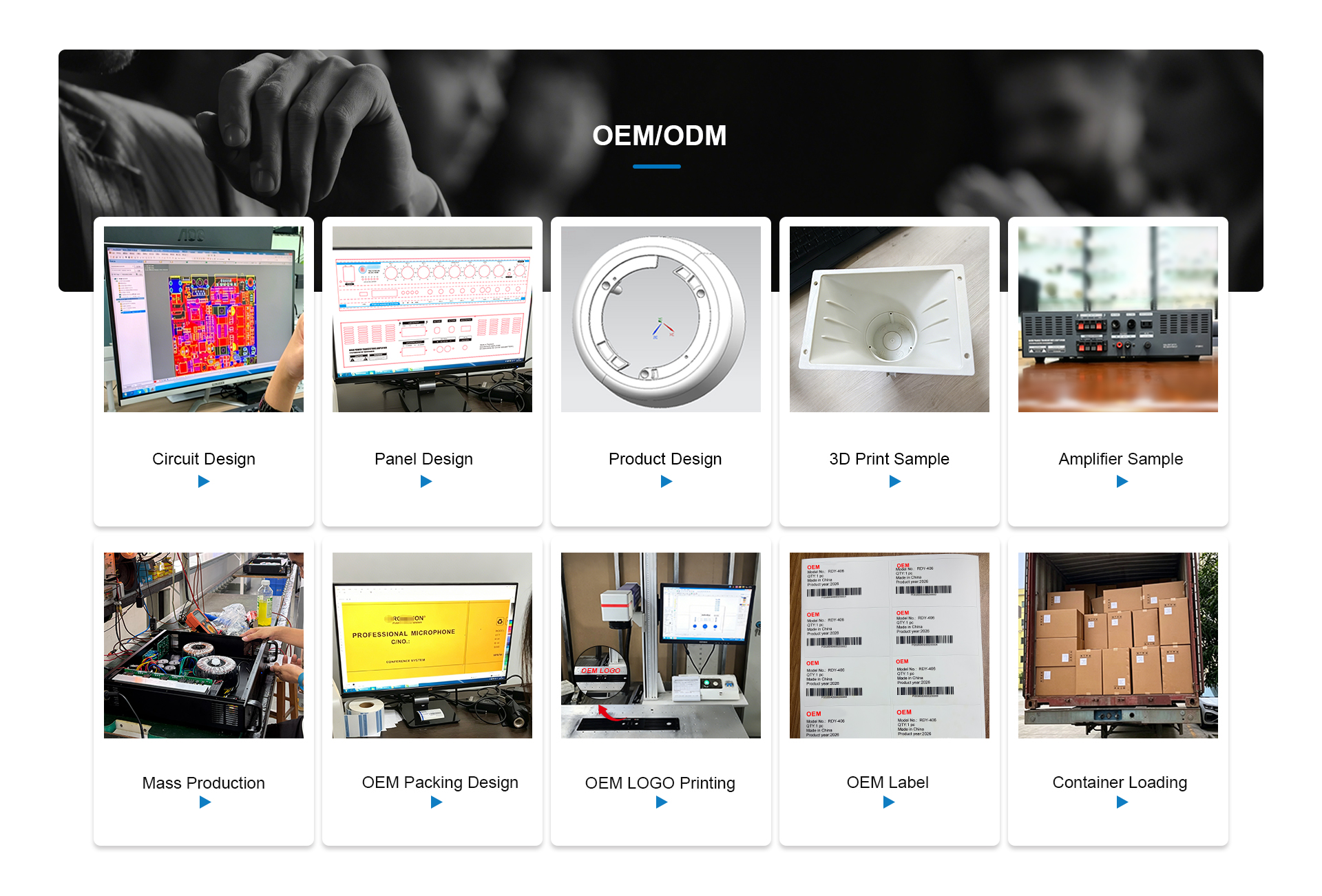 ARVOX OEM and ODM process
